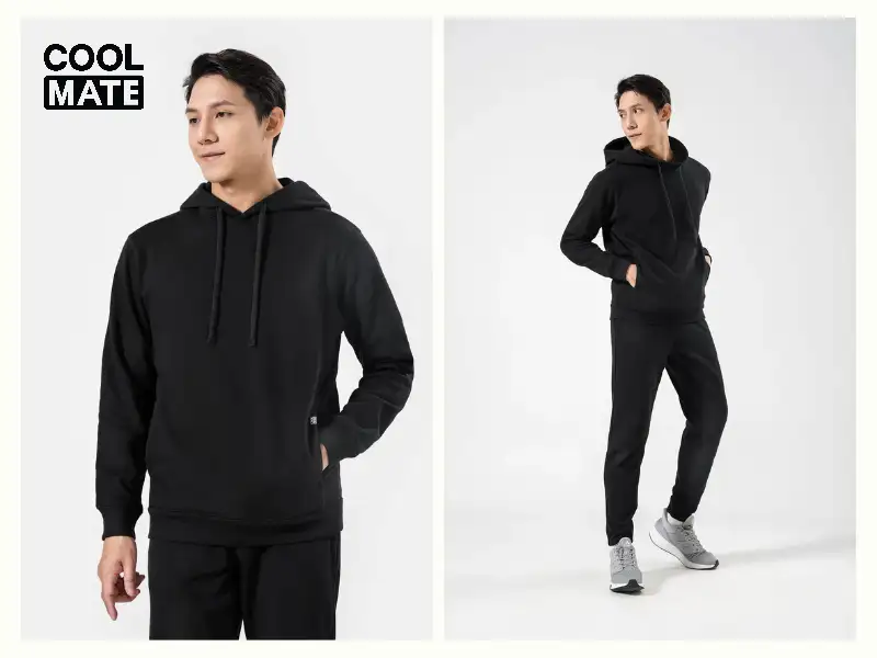 Set áo hoodie và quần dài là lựa chọn nhanh gọn cho thời tiết mùa đông lạnh giá 