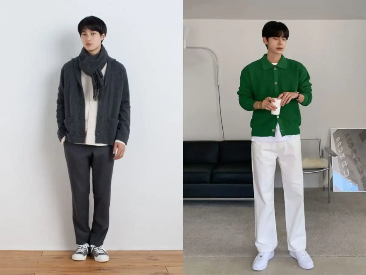 Những Sai Lầm Khiến Outfit Cardigan Nam Kém Sang