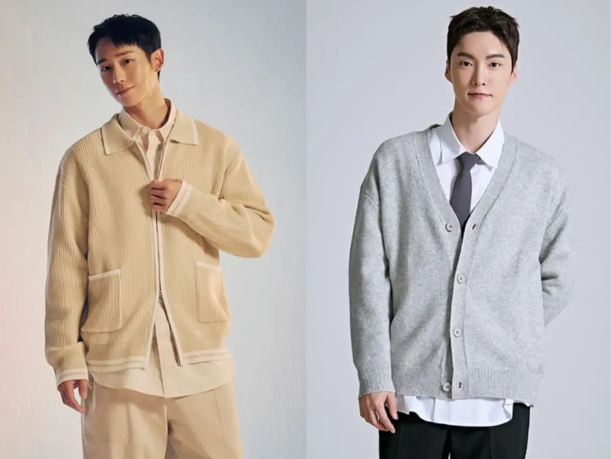 Kết hợp cardigan với áo sơ mi sẽ giúp bạn nâng tầm phong cách