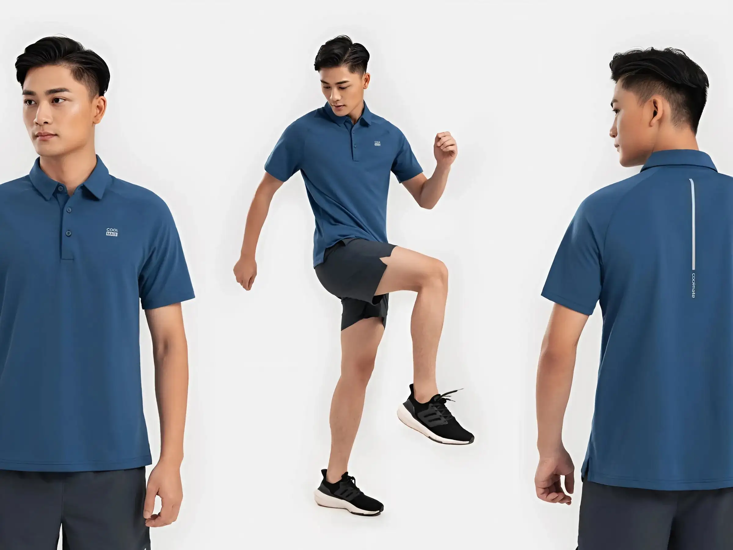 Phối kiểu buộc dây giày sneaker cùng trang phục Coolmate 