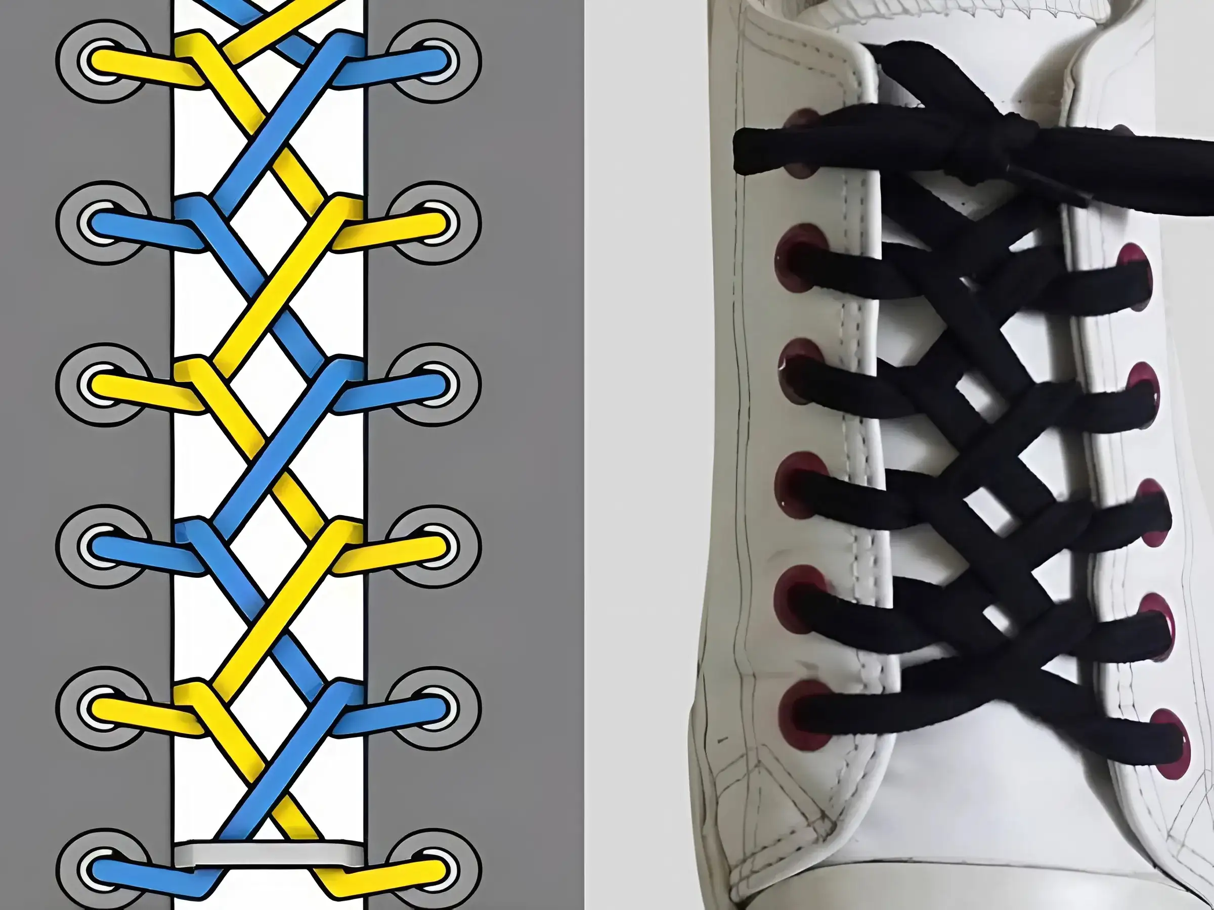 Kiểu buộc Zipper (Dây Kéo) Độc đáo hết nấc, ôm sát chân như đo ni!