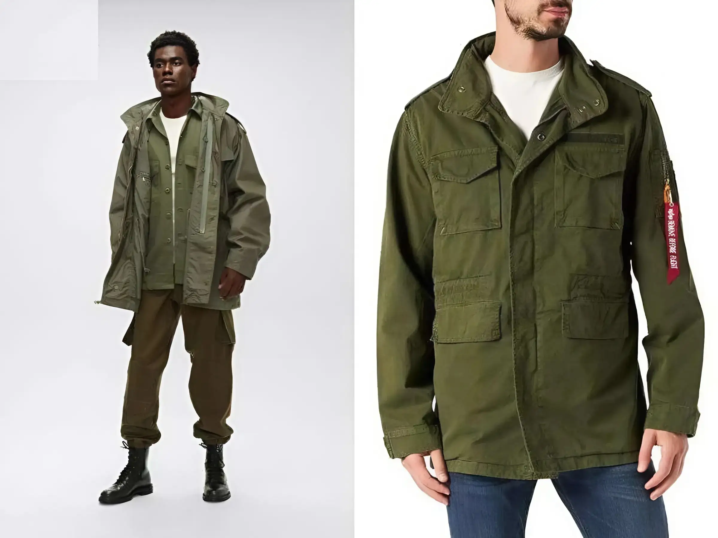 Worker boot + áo khoác field jacket + quần túi hộp