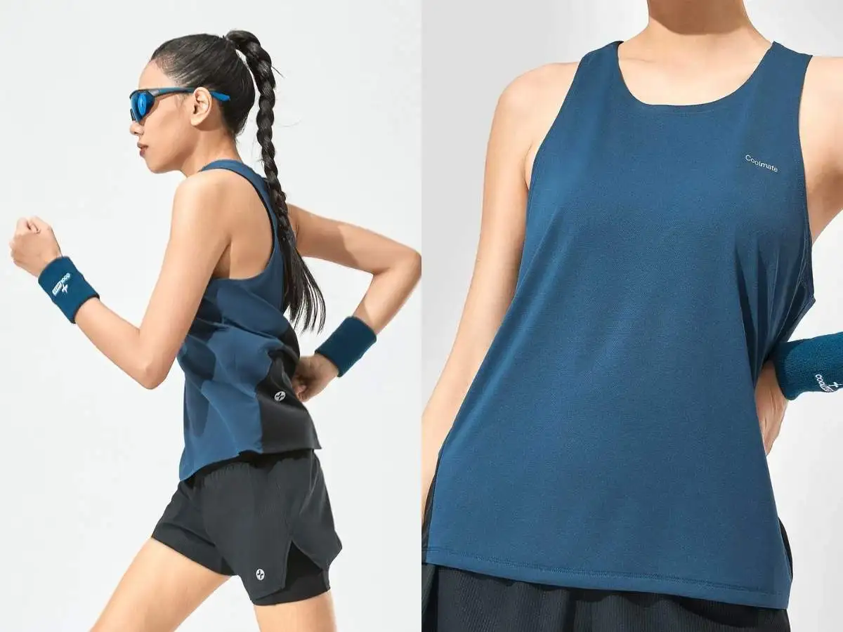 Áo singlet không tay giúp thoáng mát, vận động linh hoạt
