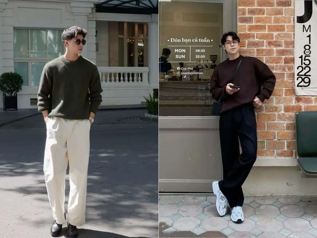 Một trong những bí quyết quan trọng khi diện áo sweater form rộng là đảm bảo tỷ lệ cơ thể được cân đối