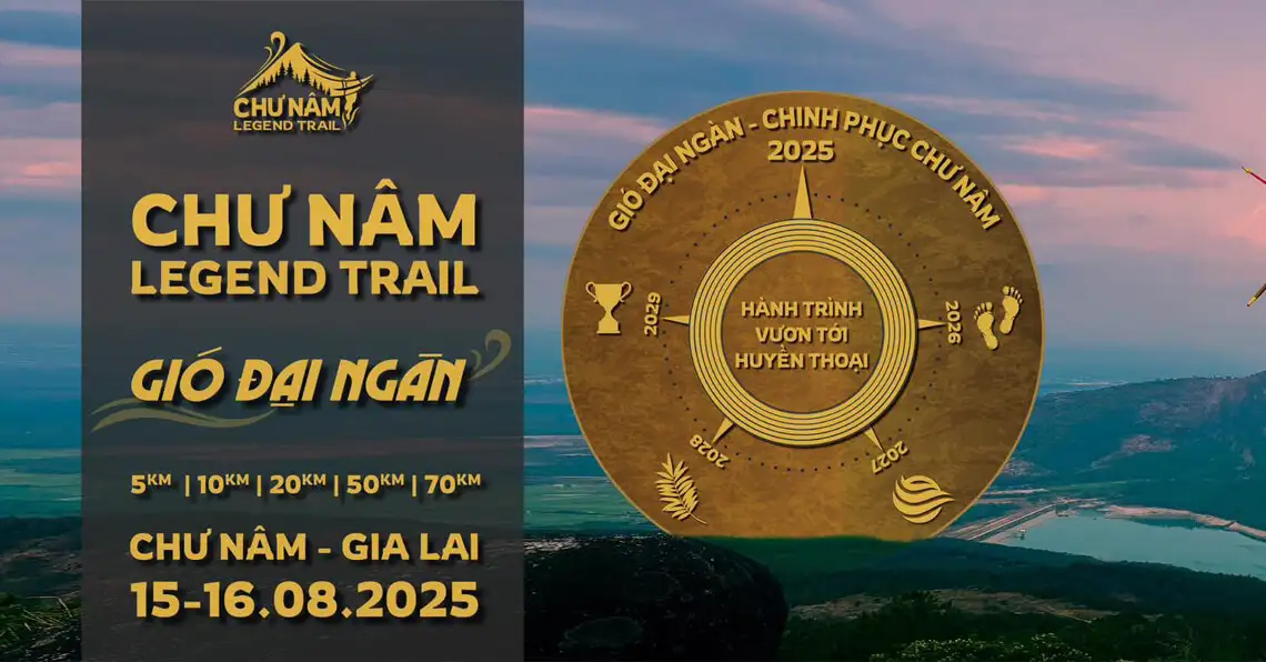 Chư Nâm Legend Trail có cự ly chạy 70km cực kỳ thách thức cho các vận động viên chuyên nghiệp