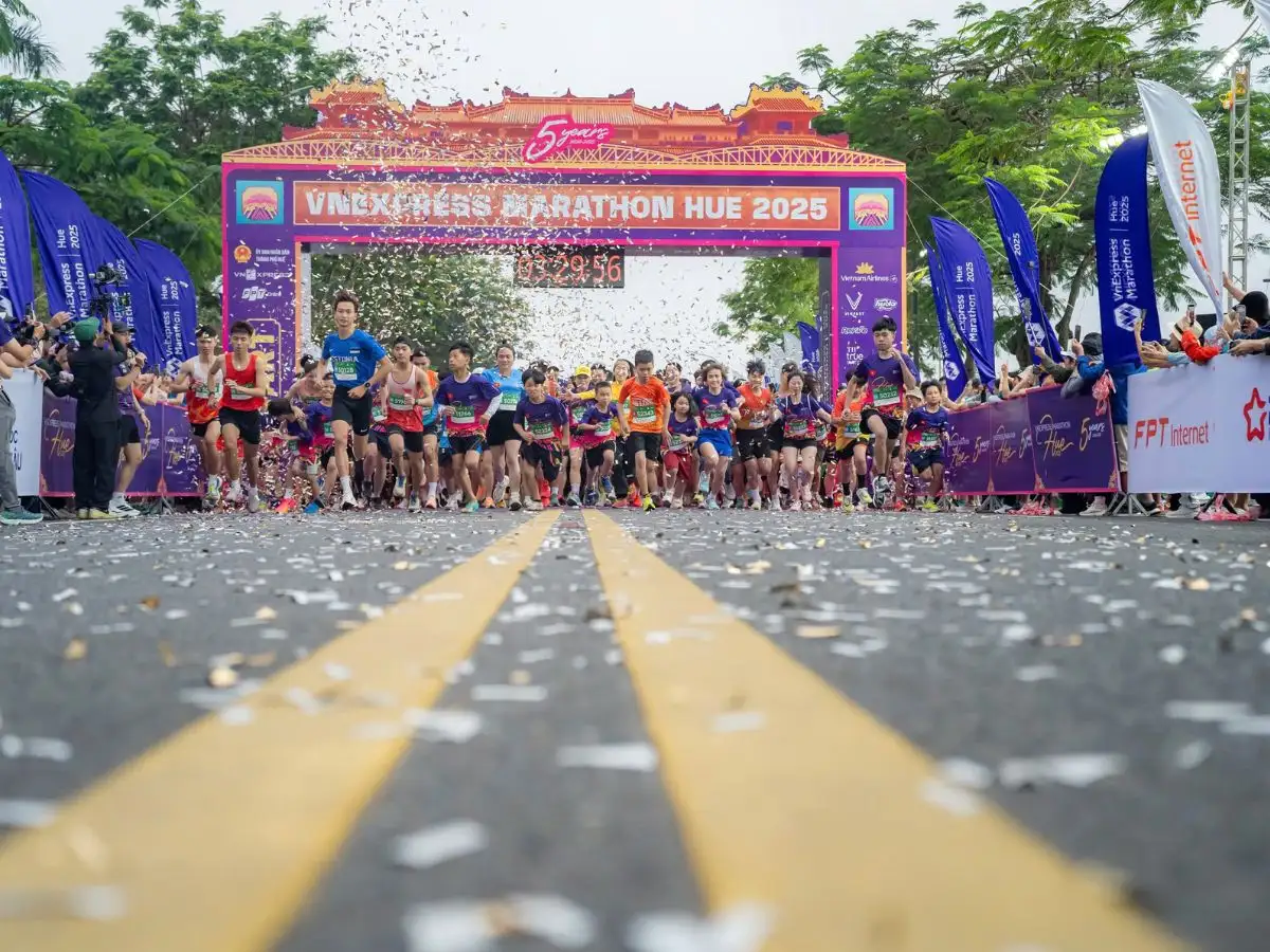 VnExpress Marathon Imperial Huế 2025 mang đến những trải nghiệm đáng nhớ cho vận động viên