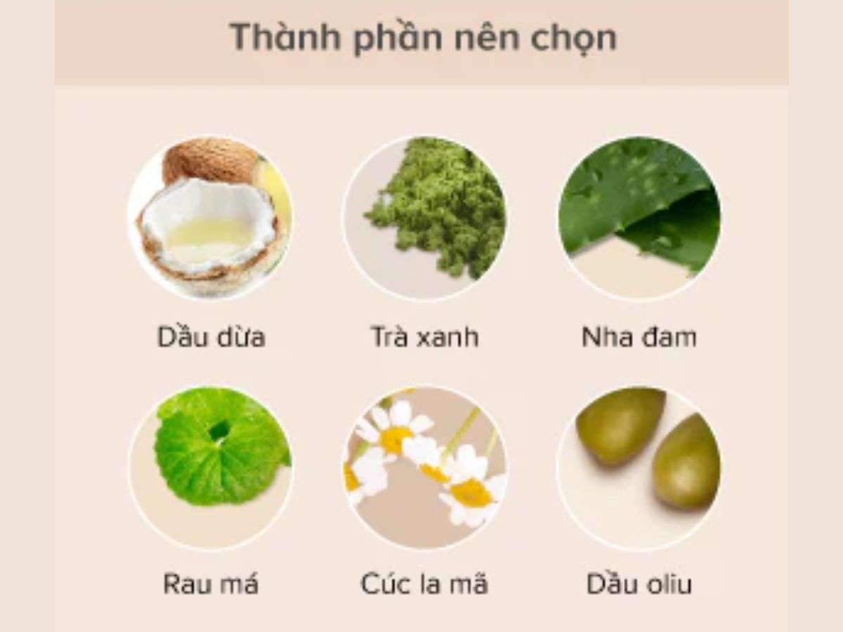Những thành phần nên chọn