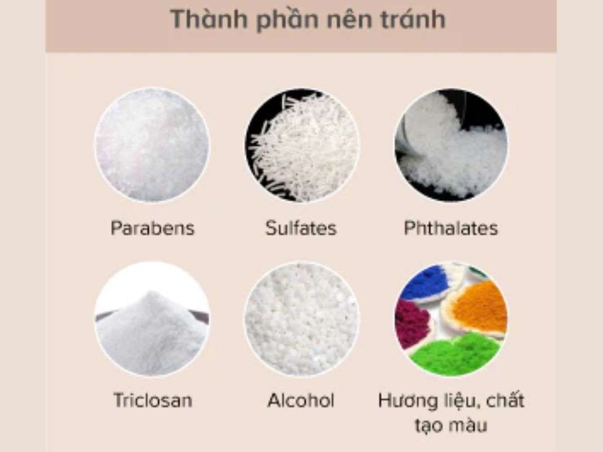 Những thành phần cần tránh hoặc cẩn trọng