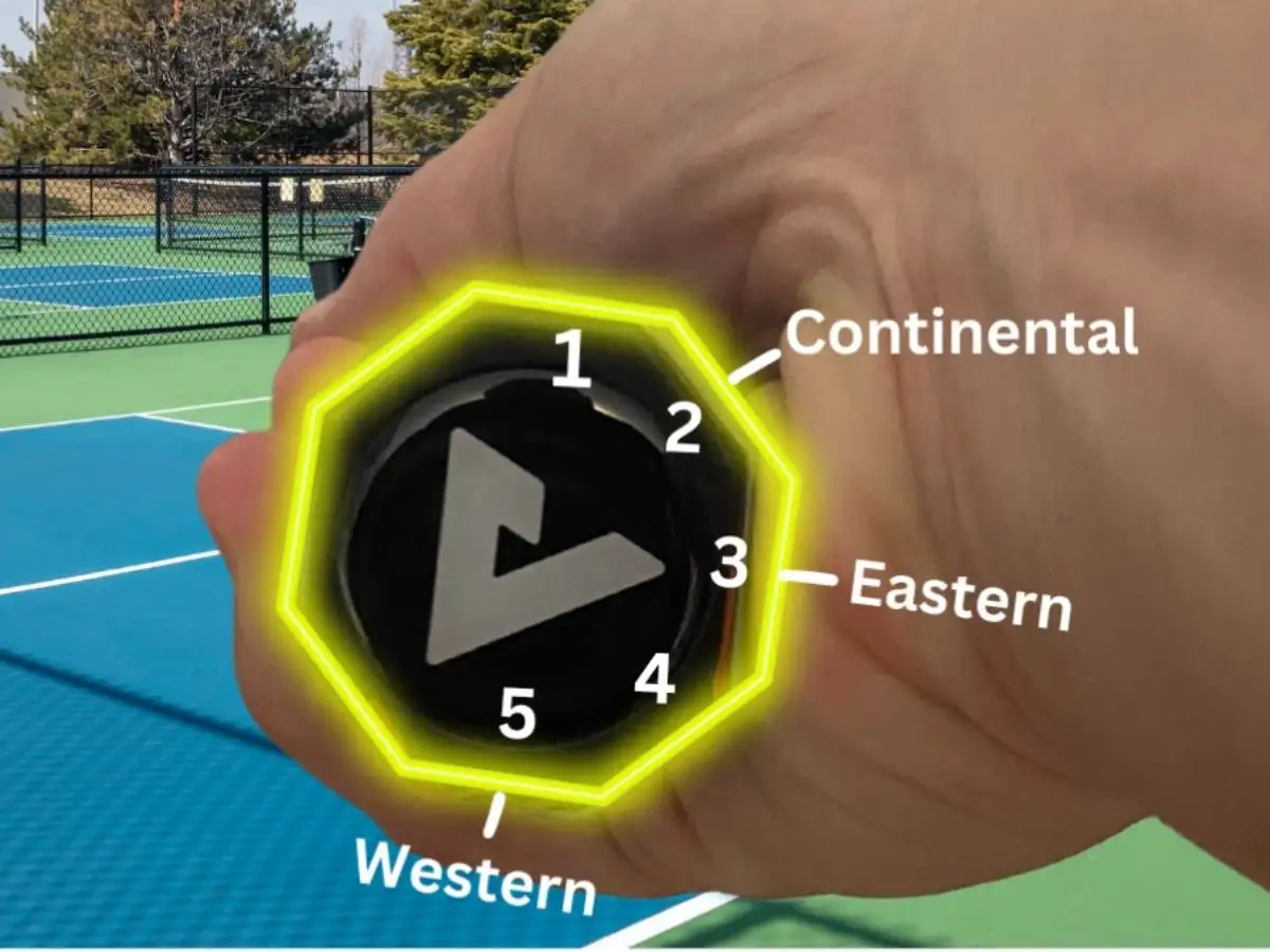 Cầm vợt Pickleball theo kiểu Western