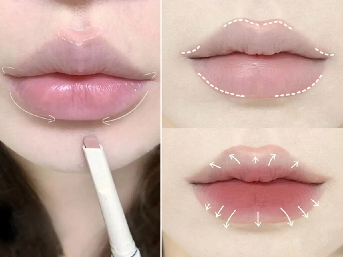 Đánh son màu nền dành cho những bạn muốn màu môi lên rõ hơn, bền hơn