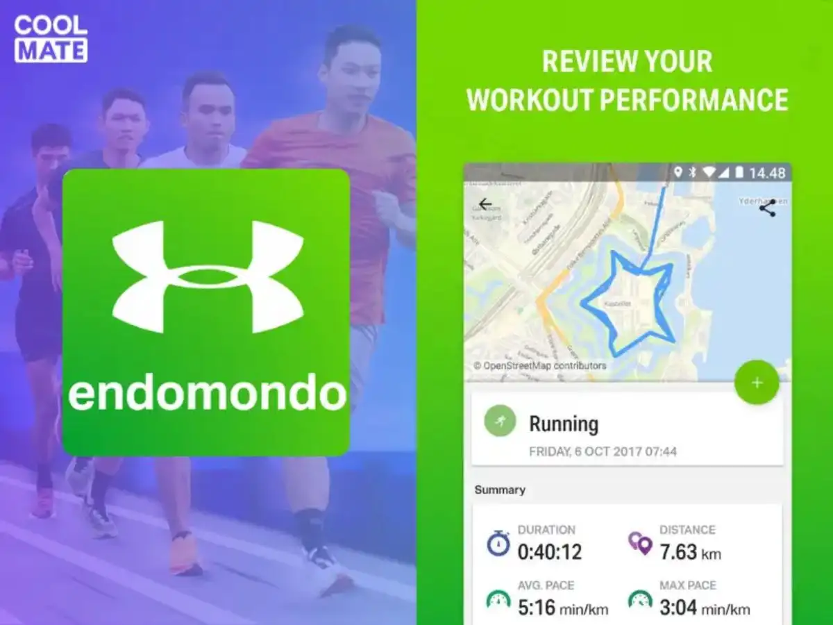 Ứng dụng đo quãng đường chạy Endomondo 
