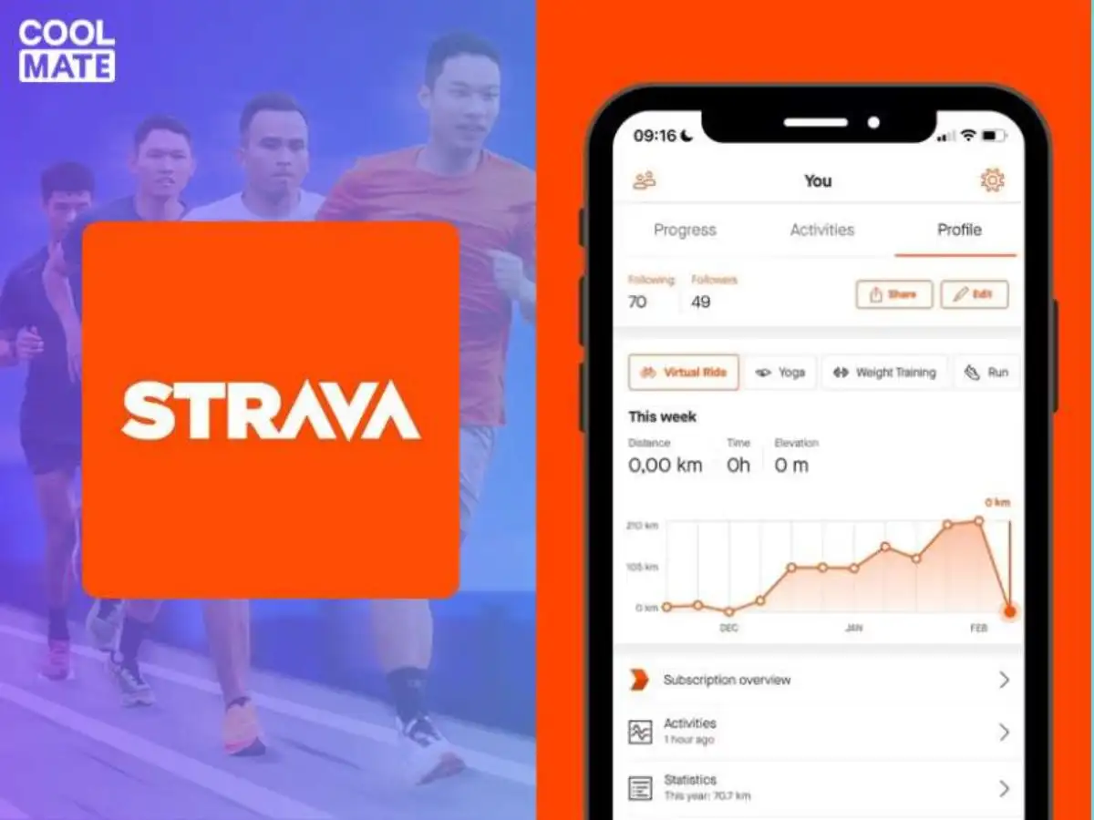  Ứng dụng đo quãng đường chạy Strava 