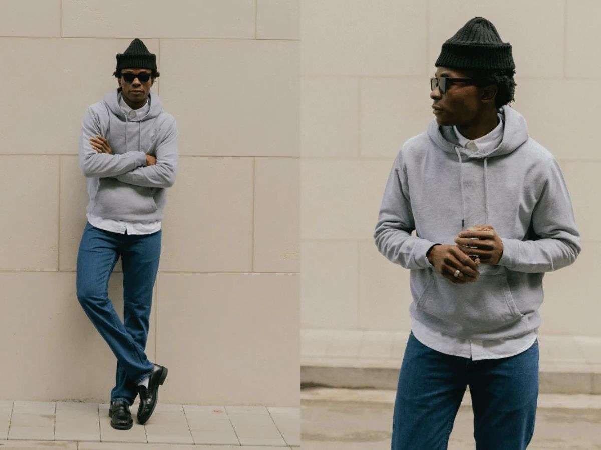 Phối đồ casual cùng mũ len
