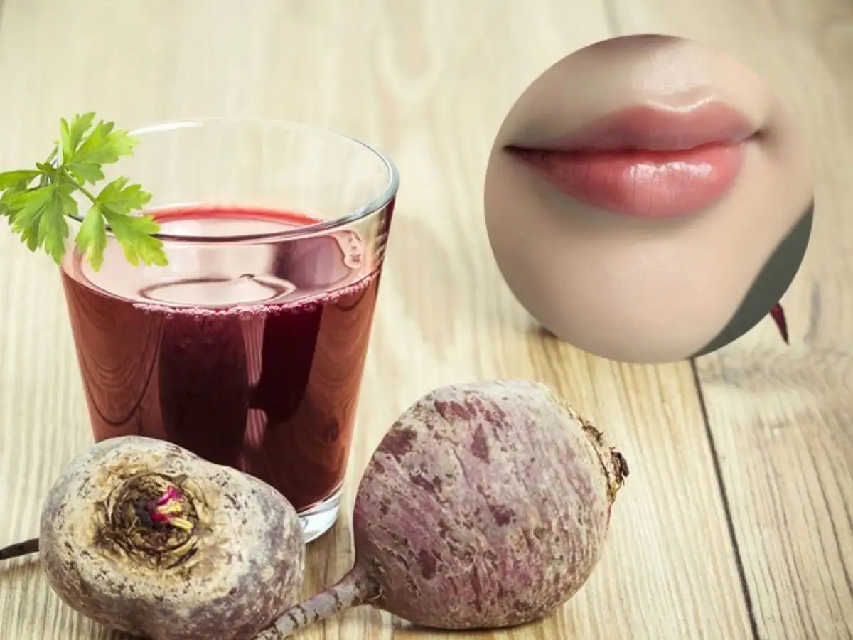 Mặt nạ môi từ nước ép củ dền