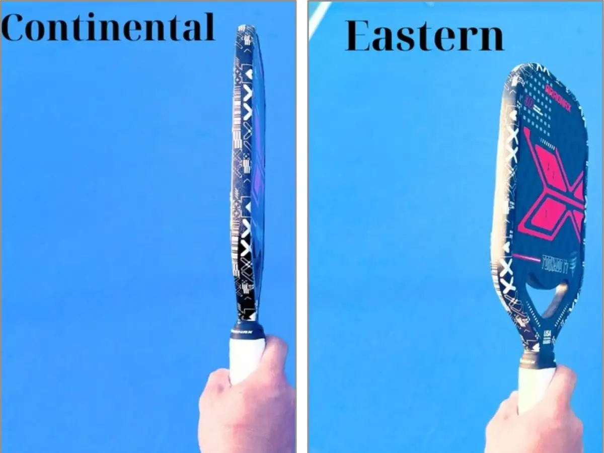 Cầm vợt kiểu Continental và Eastern backhand