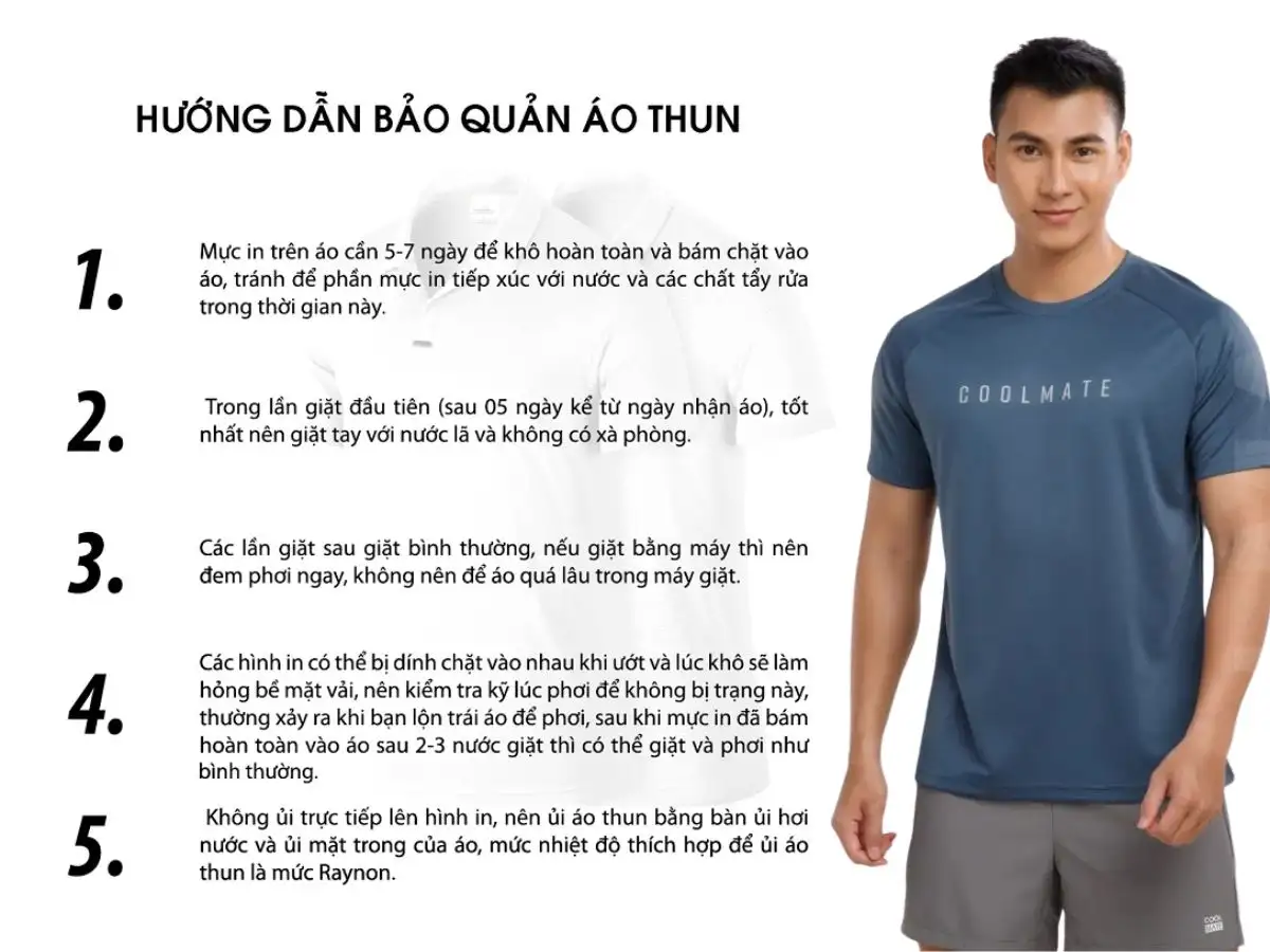 Hướng dẫn bảo quản áo thun in hình luôn sắc nét và bền màu