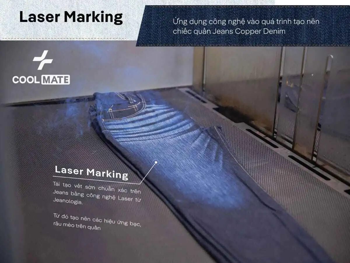 Công nghệ Laser marking được Coolmate ứng dụng