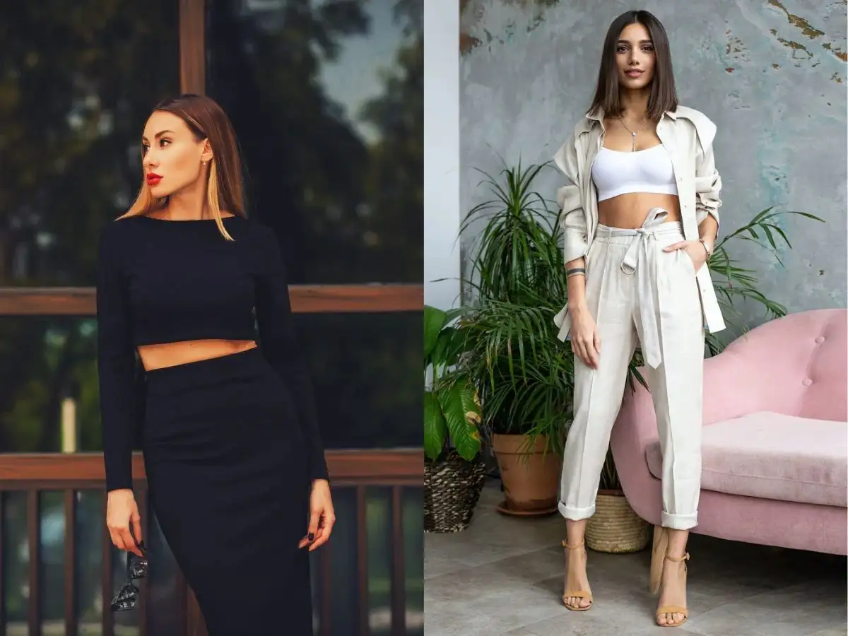 Gợi ý áo croptop cho dáng quả lê