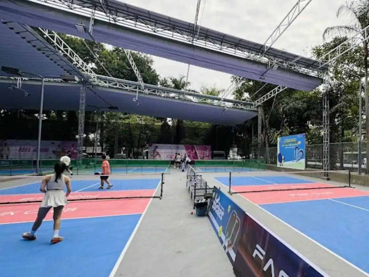 Một góc sân tại Pickleball Pink Club 