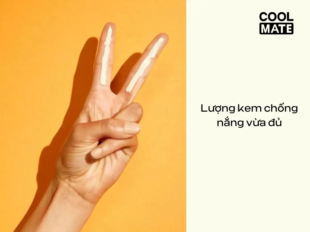 Nên dùng vừa đủ lượng kem chống nắng cho da mặt