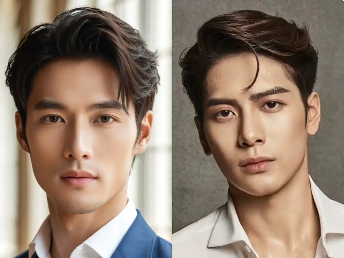 Kiểu tóc Side Part Uốn Phồng chuẩn Hàn Quốc