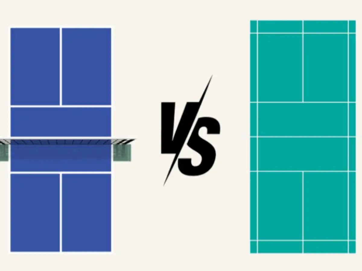 So Sánh Sân Pickleball Và Cầu Lông