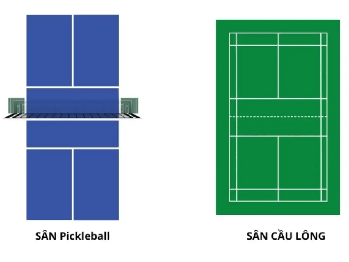 Có Thể Chơi Pickleball Trên Sân Cầu Lông Không?