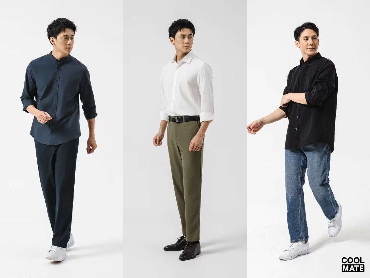 Áo sơ mi hiện đại trong nhiều phong cách khác nhau
