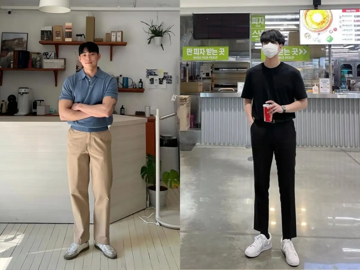 Áo polo hoặc áo thun basic phối cùng quần jeans sẽ tạo nên vẻ ngoài năng động, chỉn chu