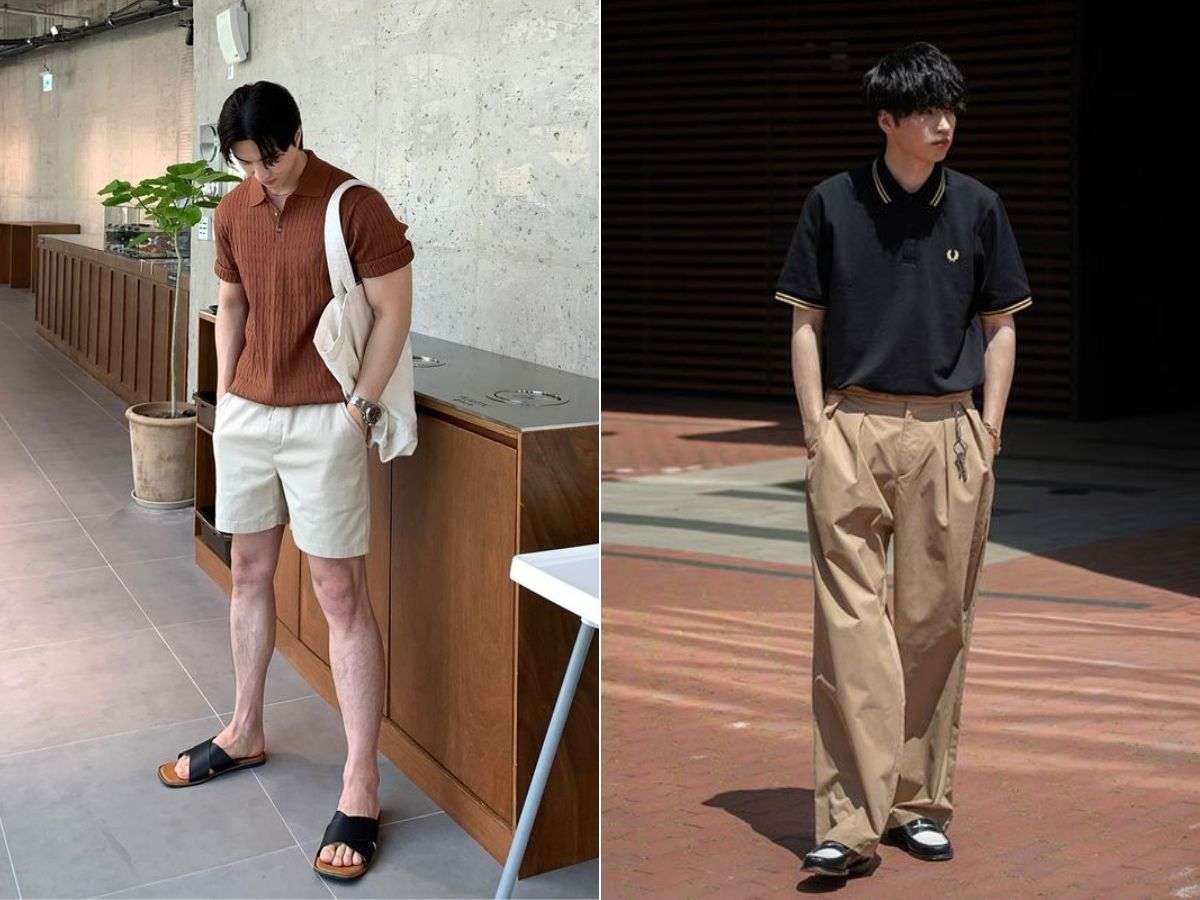 2. Nâng tầm với Áo Polo/Sơ mi ngắn tay và Quần Chinos/Short