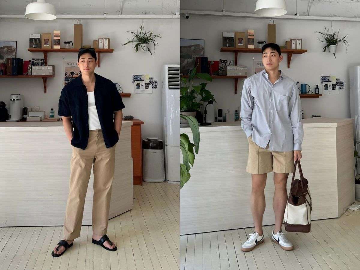 Outfit phối đồ nam mùa hè street style với form dáng đẹp 