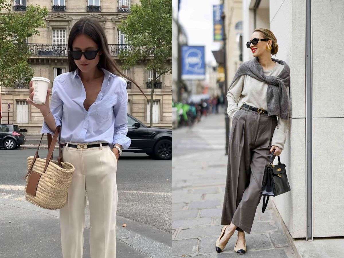 Nét cổ điển và thanh lịch với sơ mi và quần ống đứng