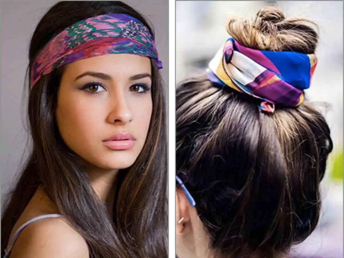 Sử dụng khăn Bandana như phụ kiện cho tóc cá tính