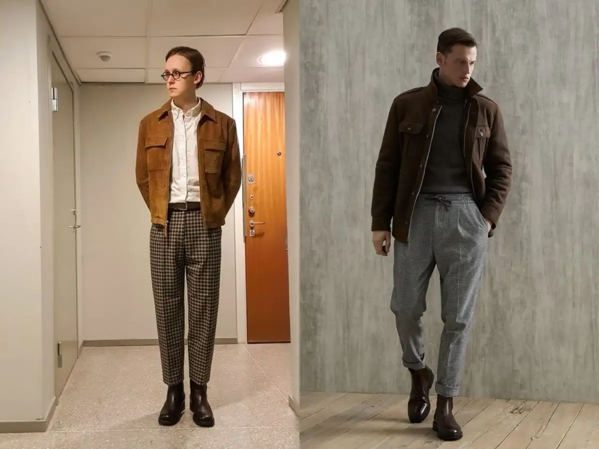 Phối đồ phong cách hơn cùng với áo bomber hoặc áo khoác da