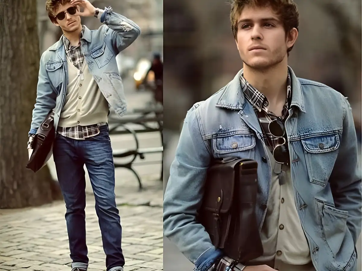 Hoàn thiện phong cách denim on denim với phụ kiện đắt giá