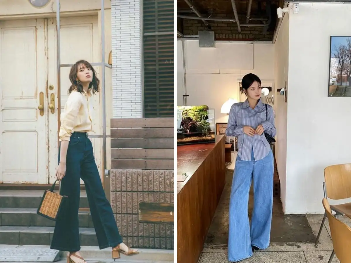 Chọn quần jean ống rộng hoặc baggy cho phong cách Old School 