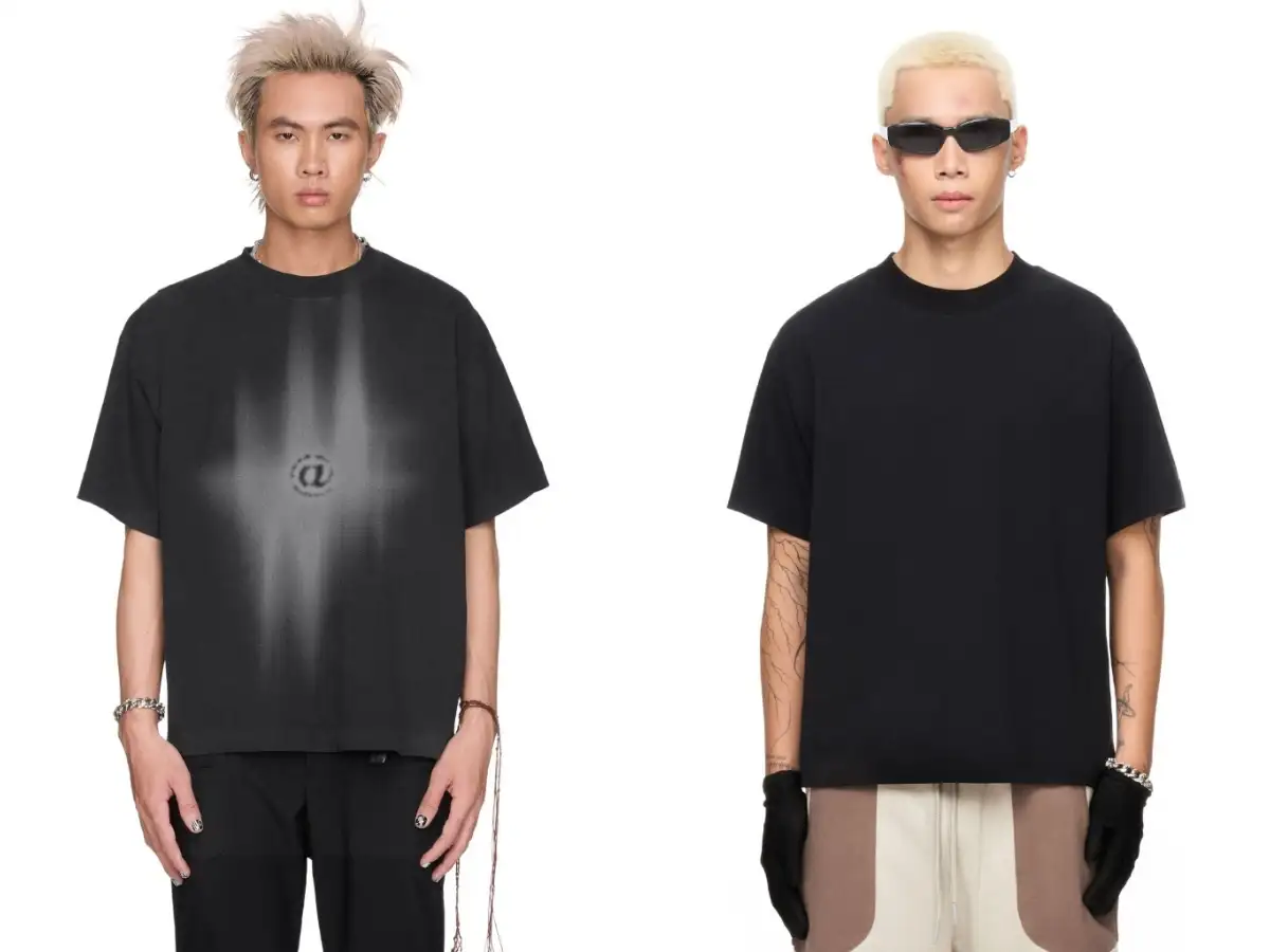 Áo thun oversize/boxy fit điển hình phong cách Old School