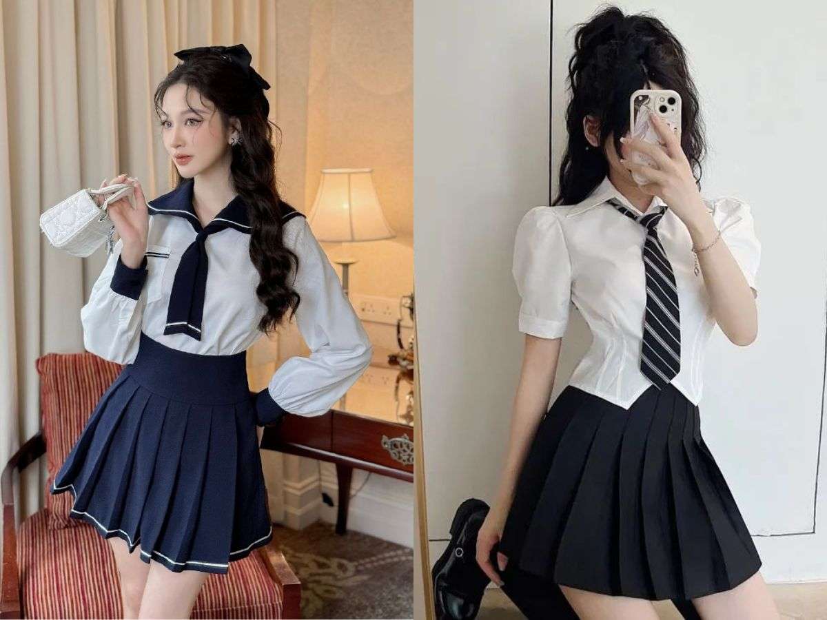Váy hoặc chân váy chữ A, chân váy xòe