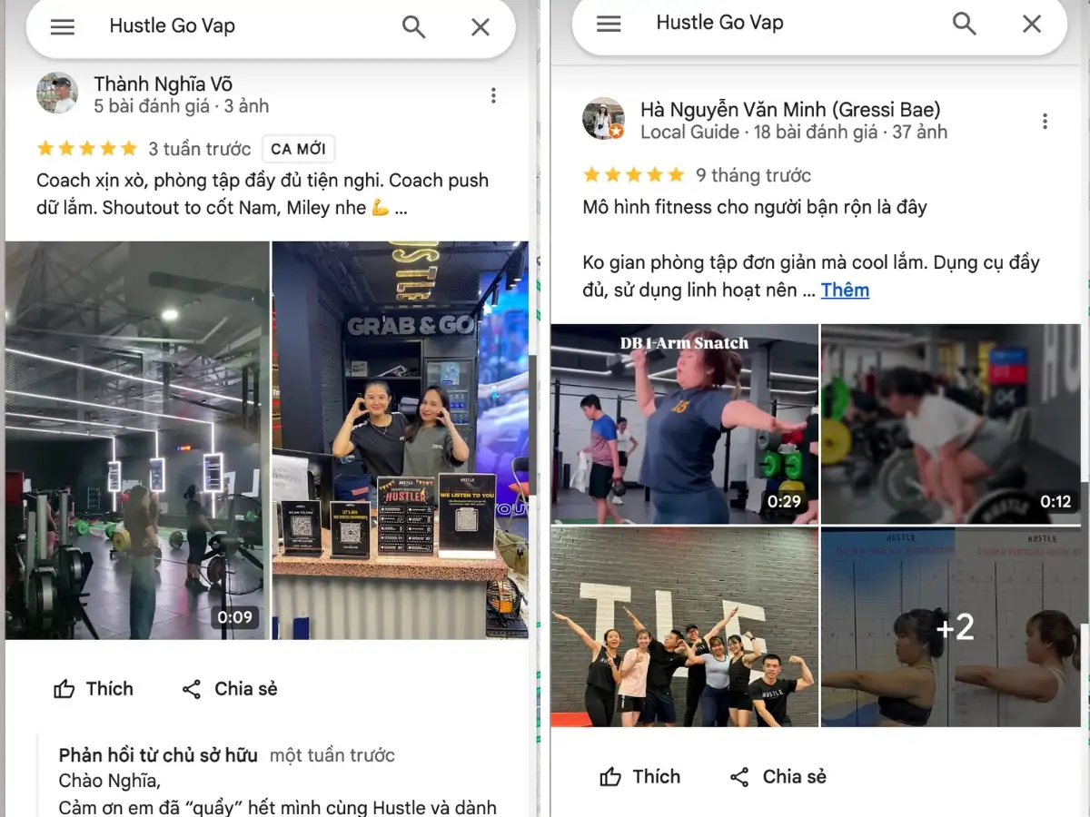 Review hòng tập gym tại Hustle Gò Vấp