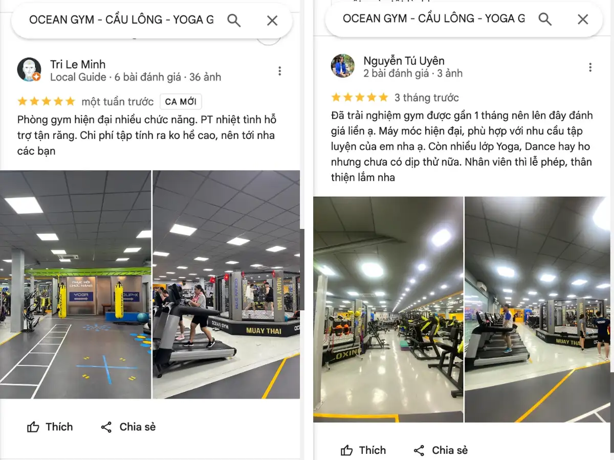 Phòng tập Ocean Gym tại Gò Vấp