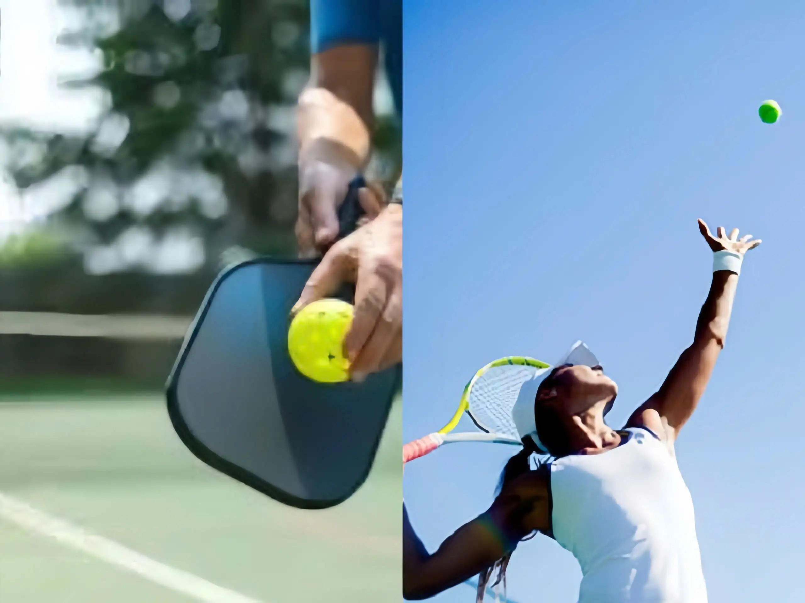 Cách giao bóng trong Pickleball và Tennis