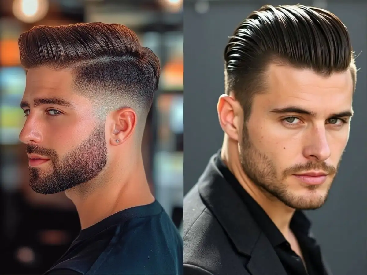 Kết hợp Pompadour với một kiểu râu giúp tạo điểm nhấn rõ nét cho gương mặt