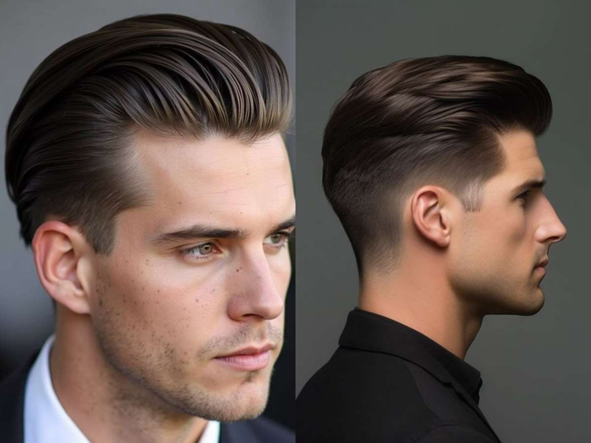 Pompadour Cổ điển nổi bật với độ phồng cao