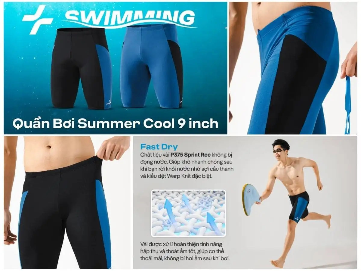 Quần bơi nam Coolmate mang đến sự thoải mái tối đa