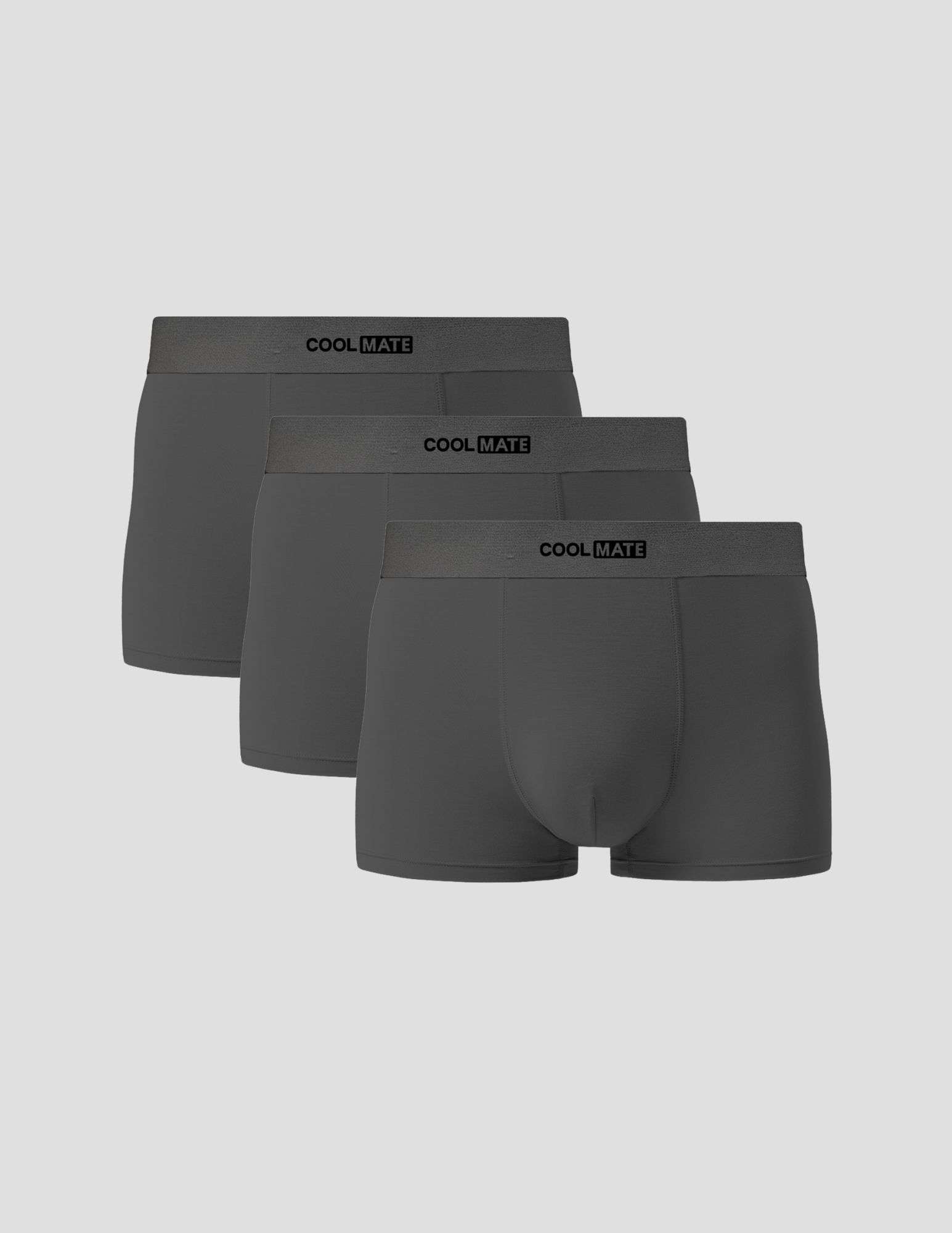 Pack 3 Quần Cotton Trunk phối cạp Logo Coolmate