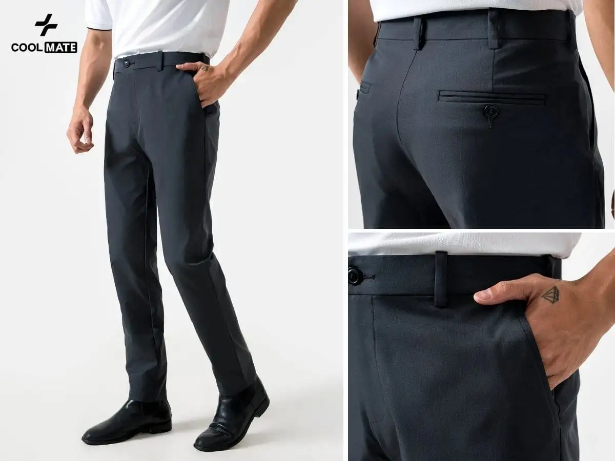 Quần dài nam Kaki Excool 