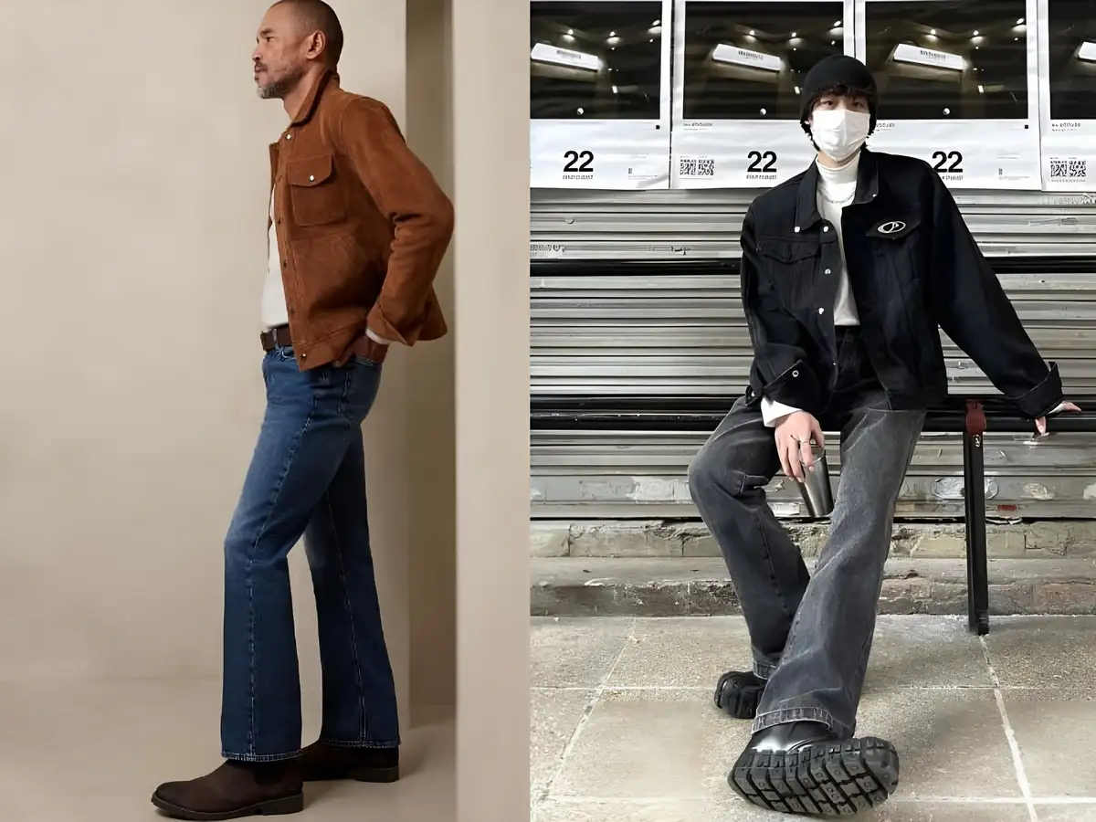 Định Nghĩa Chuẩn Nhất & Đặc Điểm Nhận Dạng Quần Jean Ống Loe Nam