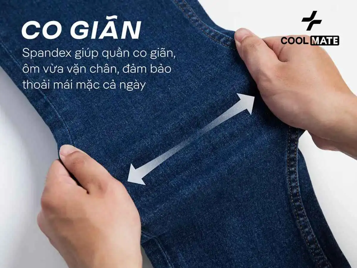 Quần jean Slim Fit coolmate mềm mại giúp thoải mái cả ngày