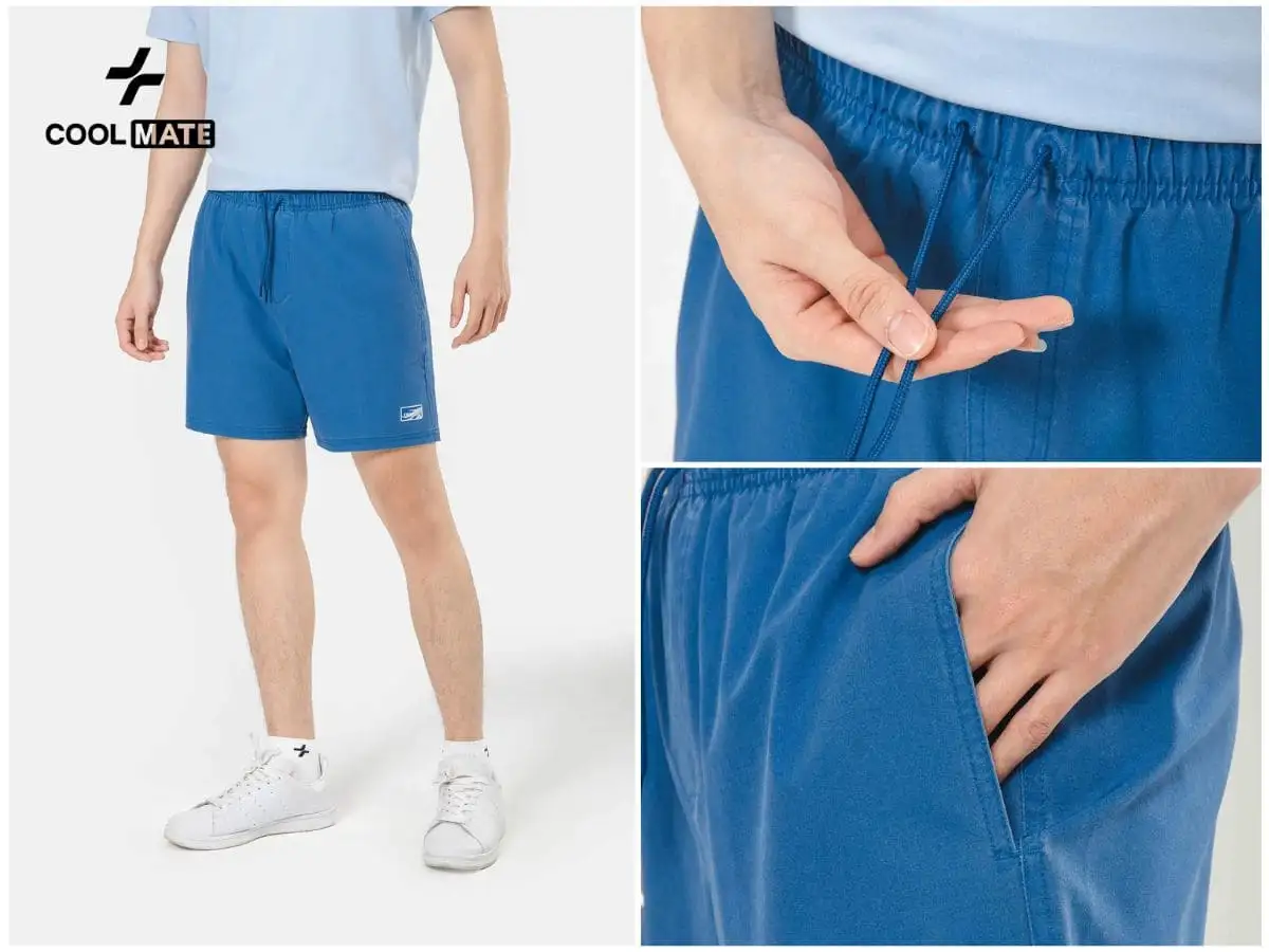 Quần short thể thao nam Coolmate có thiết kế và màu sắc đa dạng