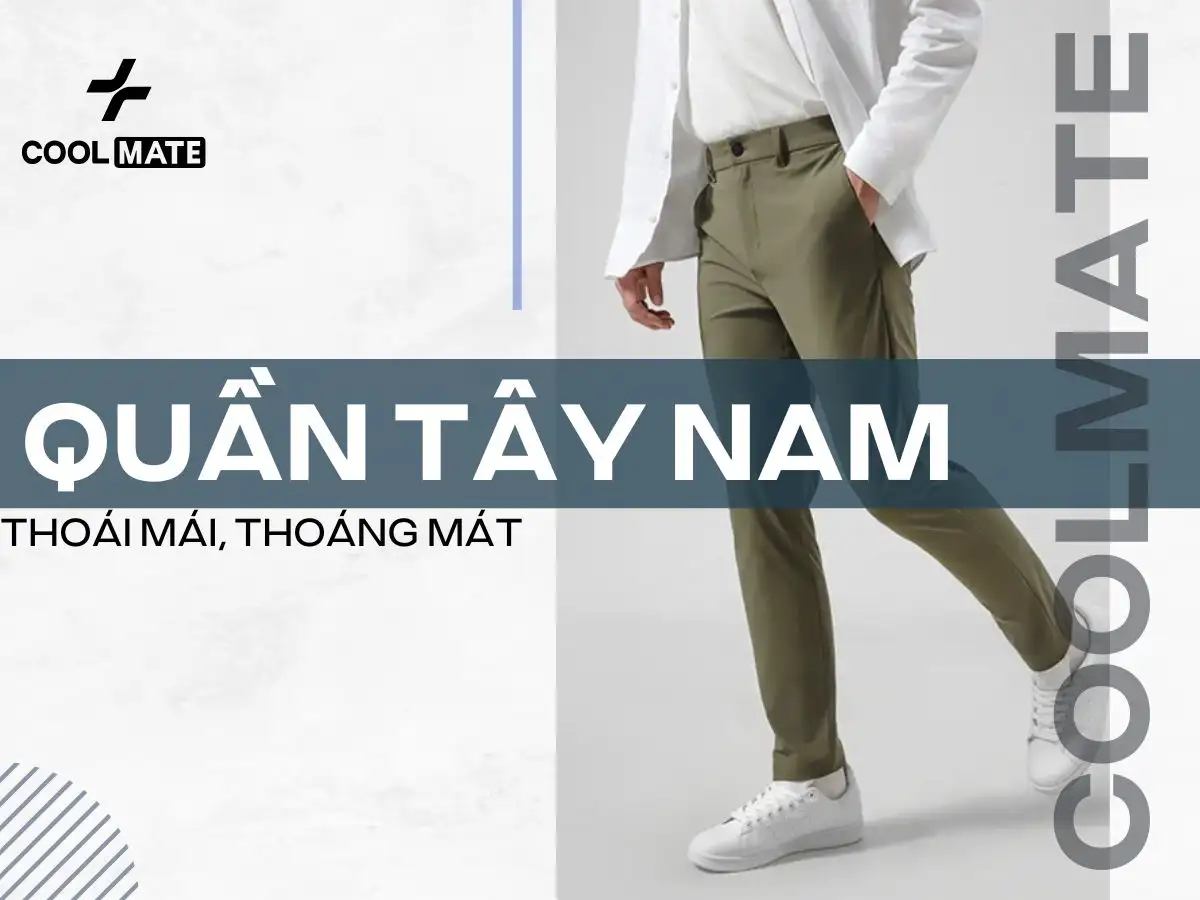 Quần tây nam thiết kế đơn giản, lịch lãm, phù hợp công sở và sự kiện trang trọng